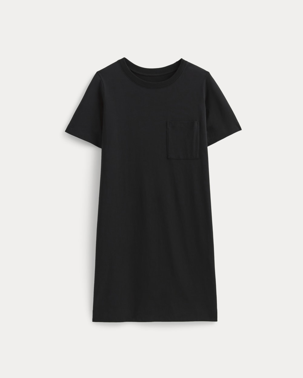 The Organic Cotton Weekend Tee Dress in Black — alternate view