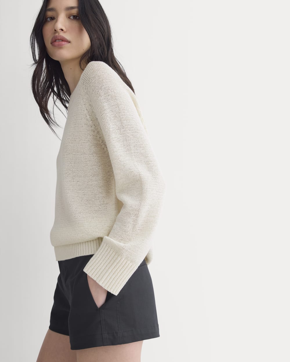 Mini Tailored Short in Black — detail view