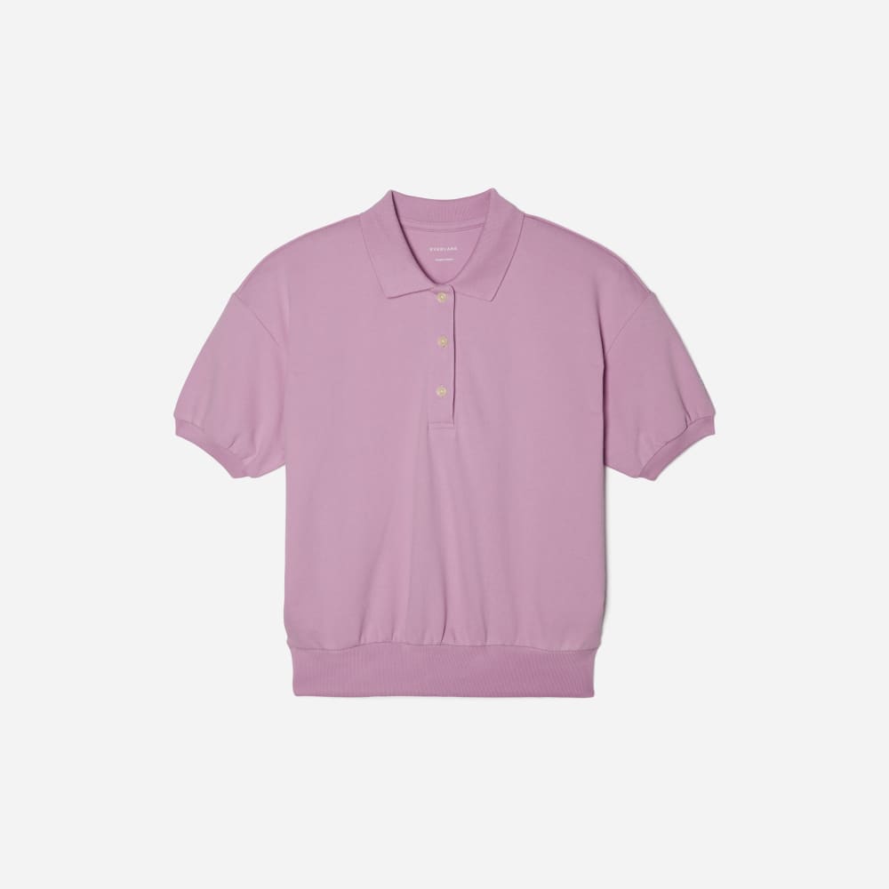 The Oversized Polo in Lilac — front view