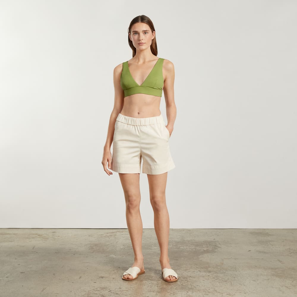 The Triangle Bikini Top in Pepper — detail view