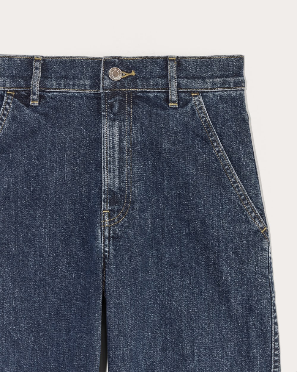 The Way-High® Twist Curve Jean in Indigo Rinse — detail view