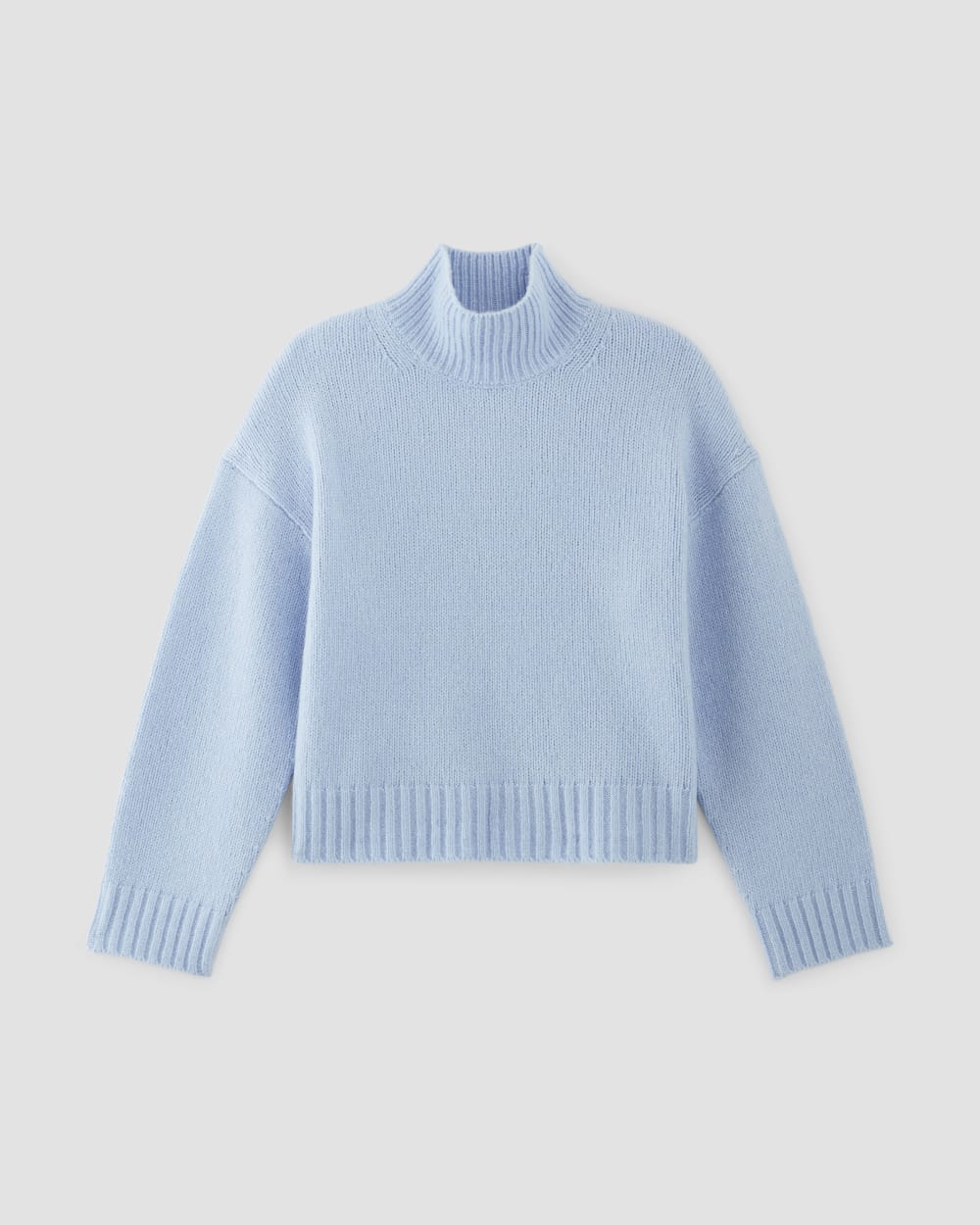 The Cloud Oversized Turtleneck in Chambray Blue — alternate view