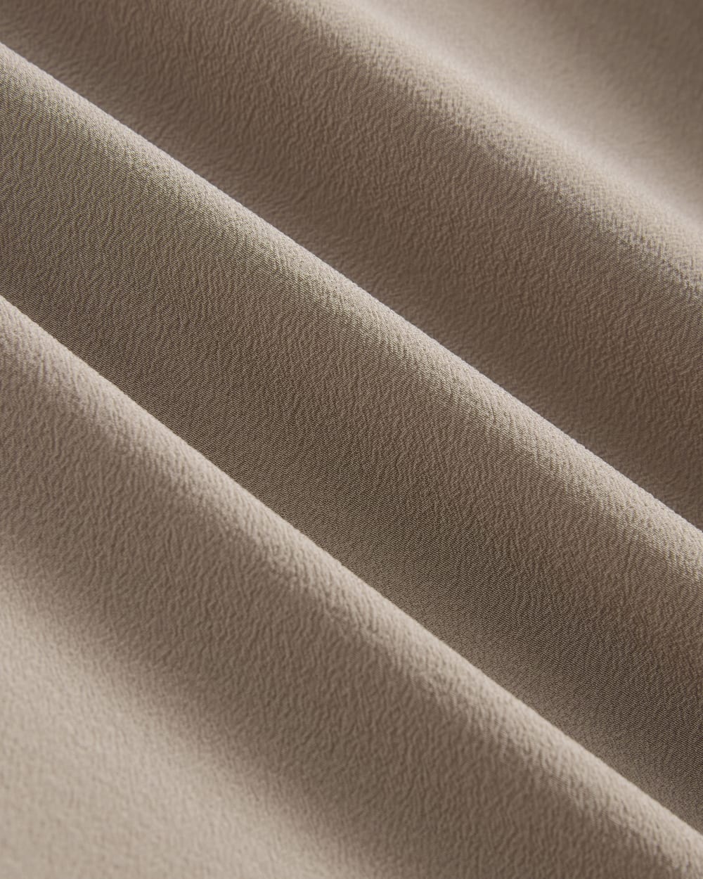 The Tie Back Cami in Washable Silk in Burnt Sugar — detail view