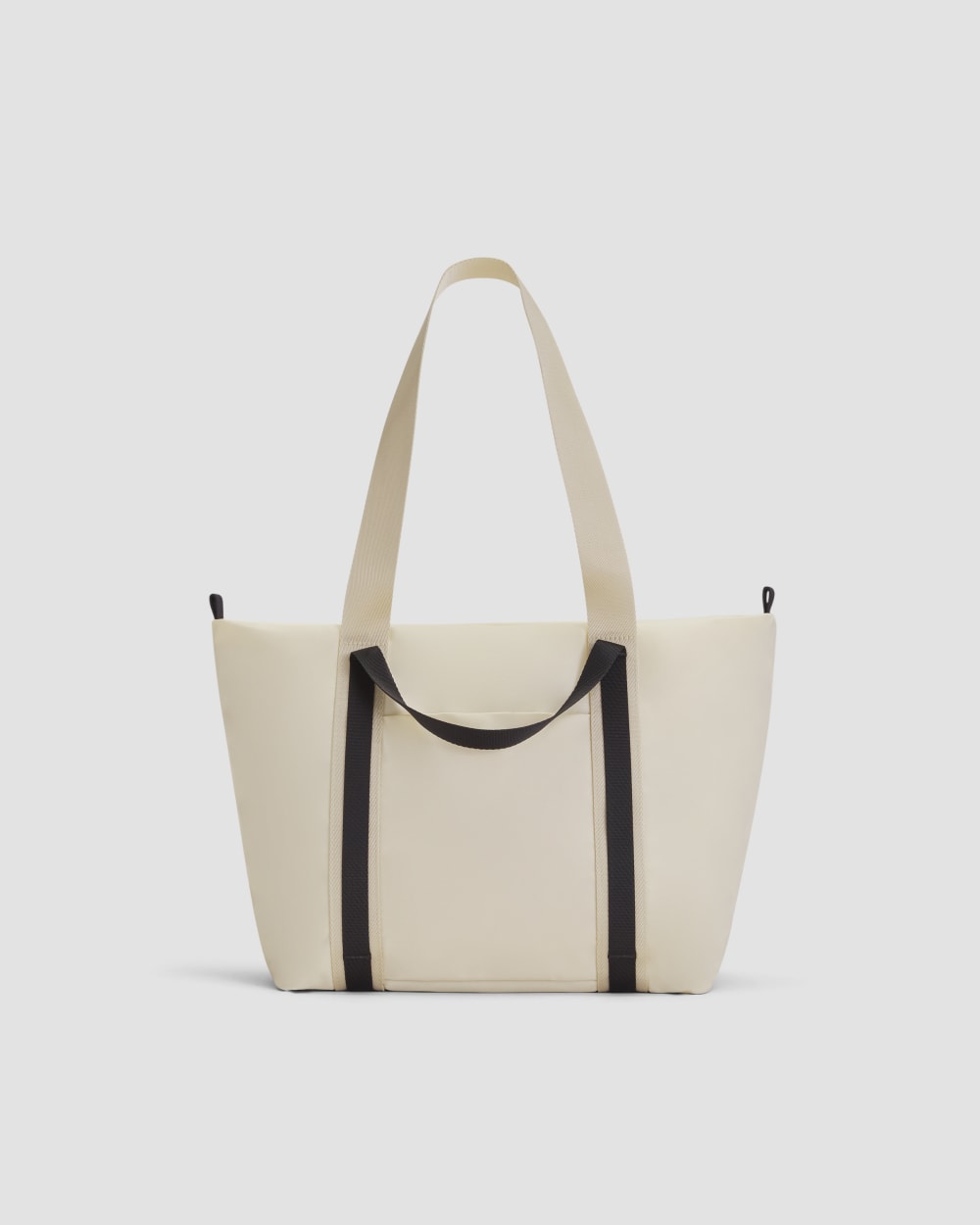 The Recycled Nylon Tote in Parchment — front view