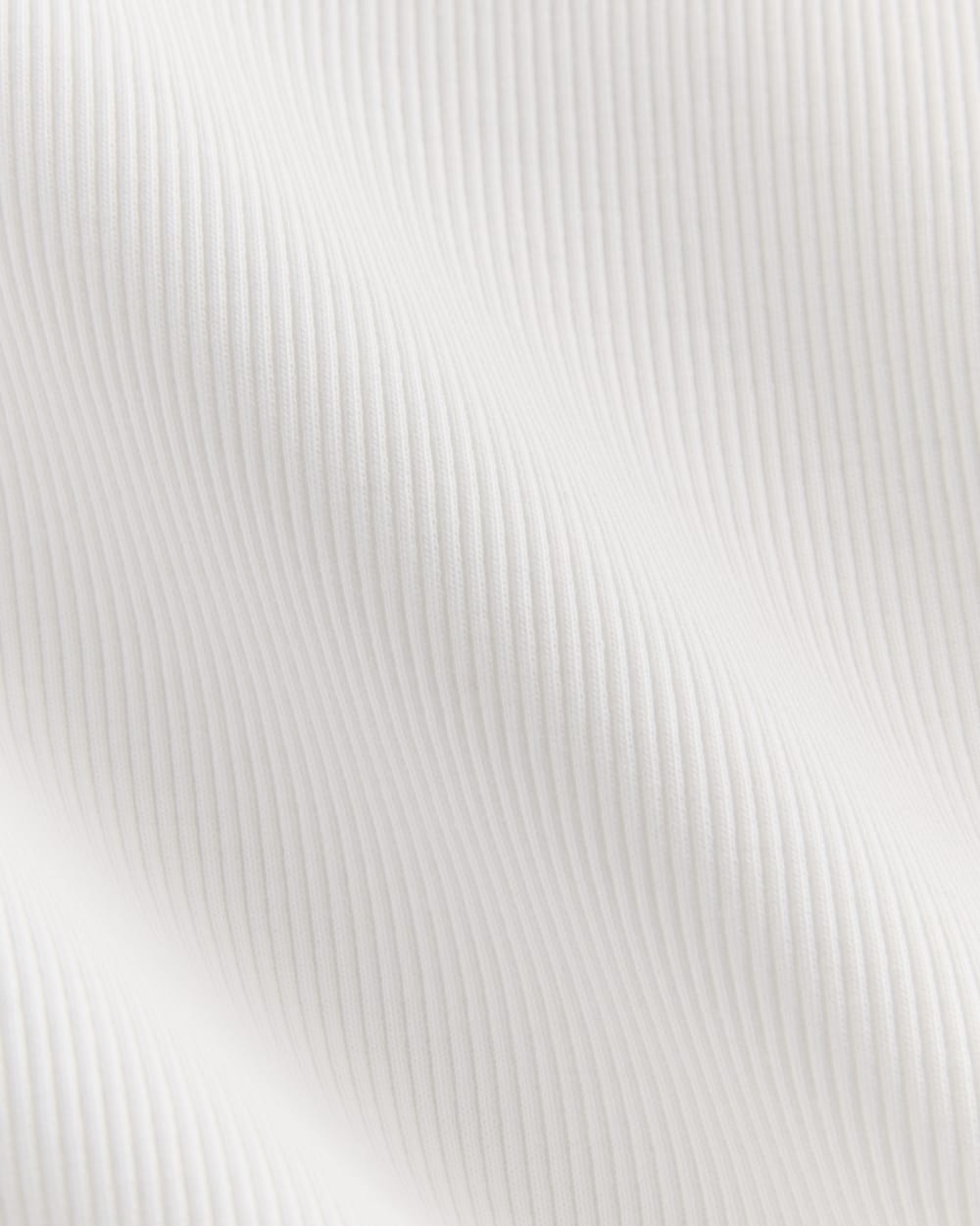 The ’90s Rib Tee in White — detail view