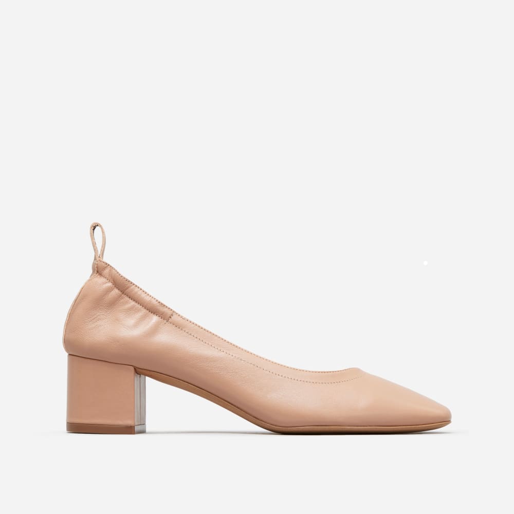 The Day Heel in Narrow Fit in Rose Tan — front view