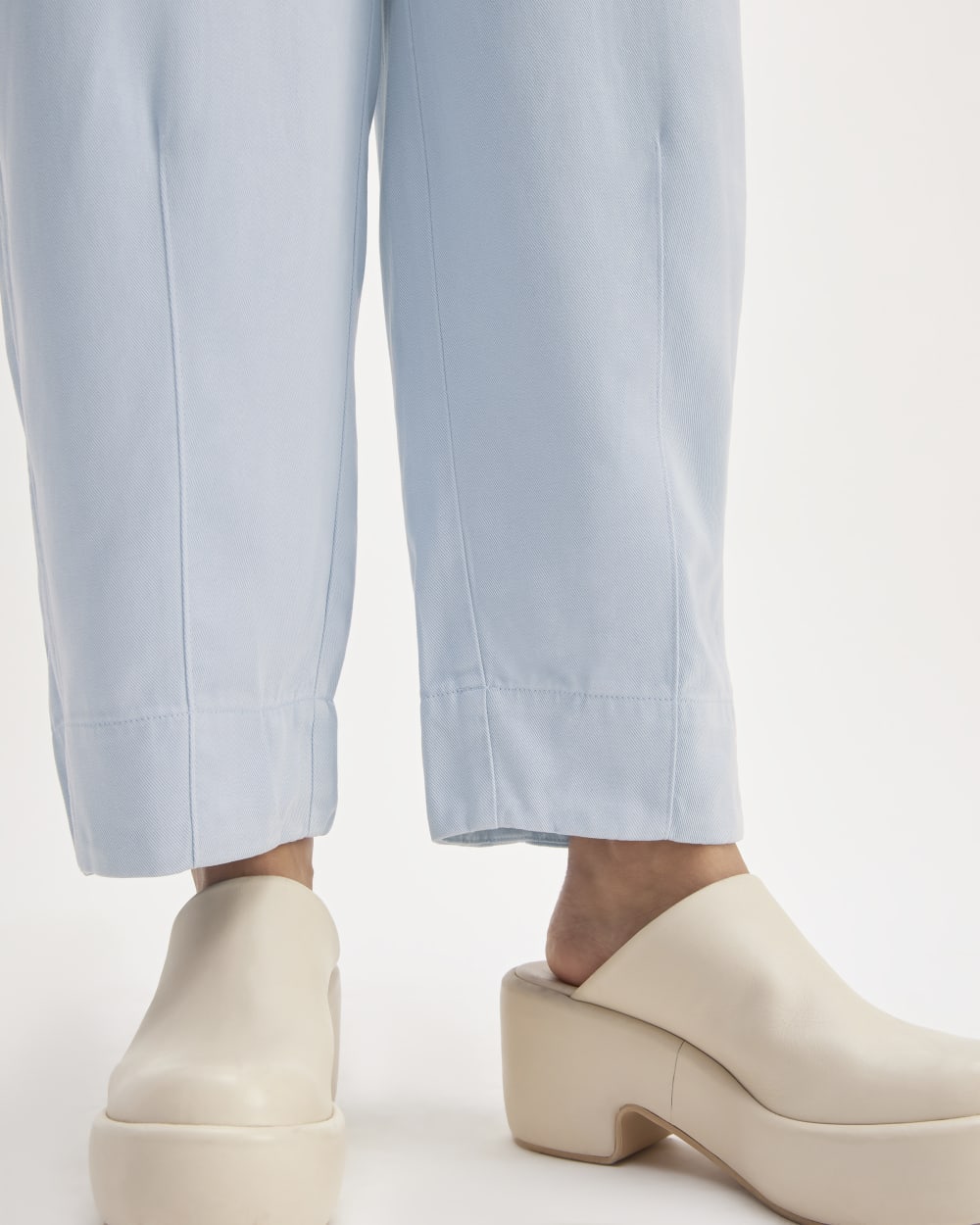 The Utility Pant in Buttersoft in Chambray Blue — detail view