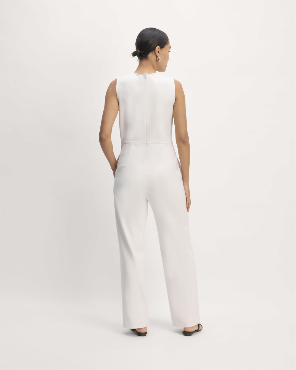 The Dream Jumpsuit in Bone — detail view