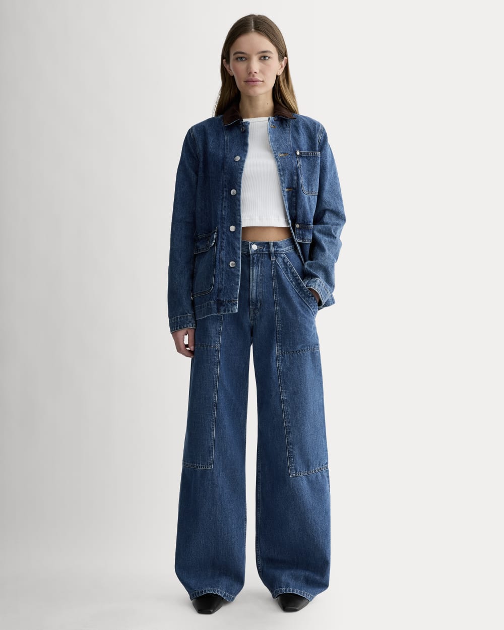 The Carpenter Jean in Medium Blue — front view