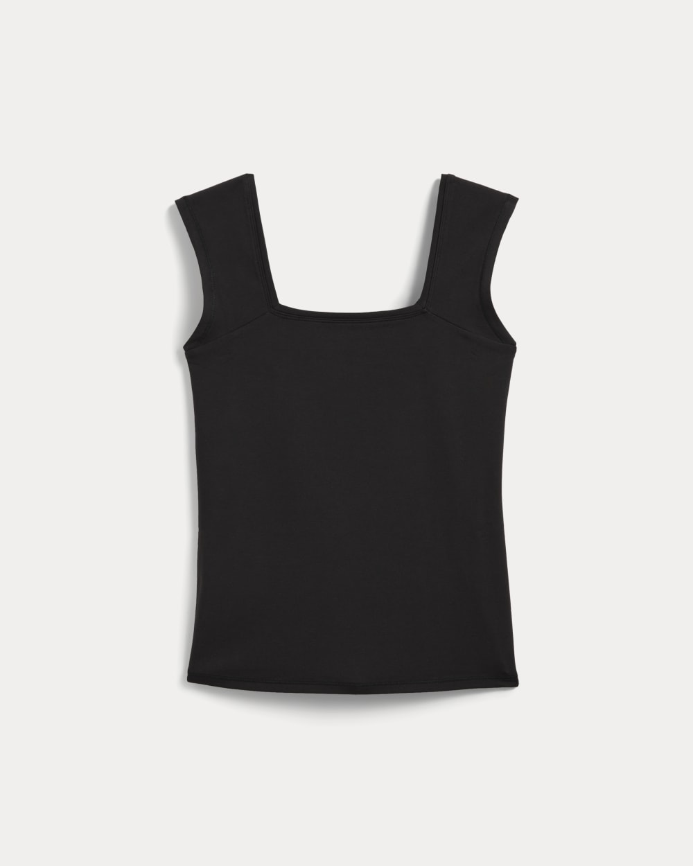 The Form Square-Neck Tank in Black — alternate view