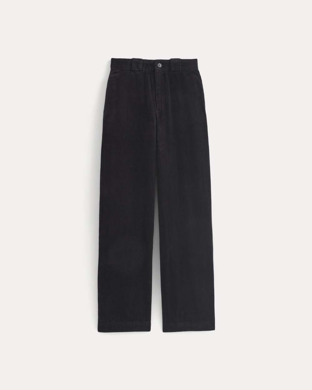 Corduroy Wide-Leg Trouser in Black — alternate view