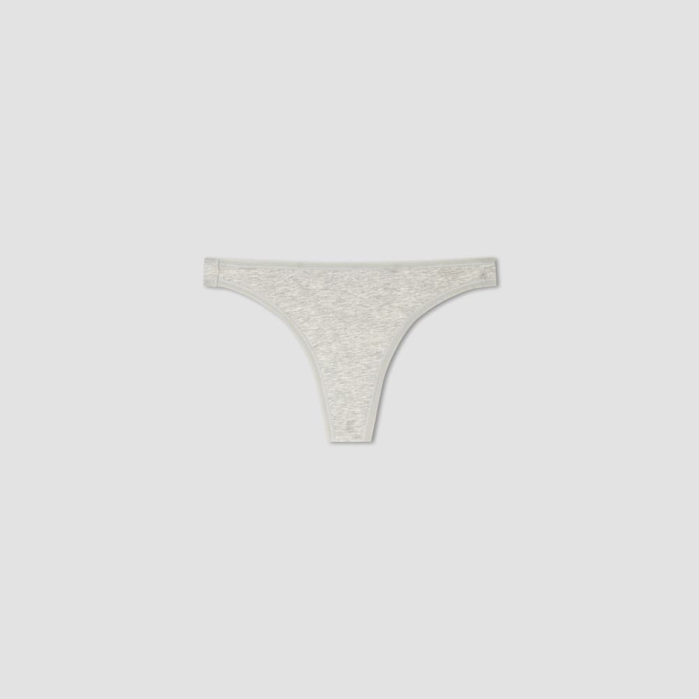 The Cotton Thong in Heathered Grey — alternate view