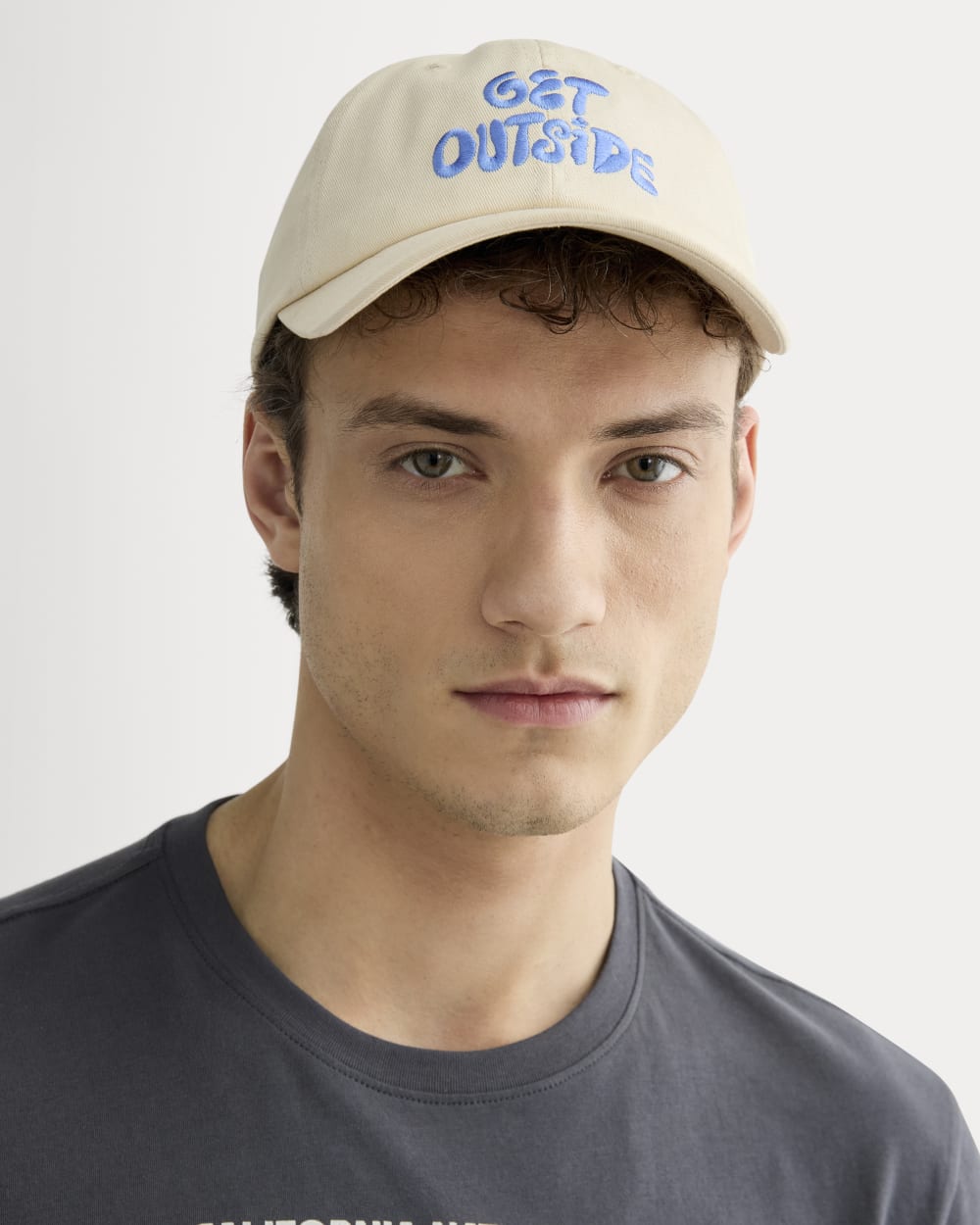 The Everlane x Parks Project Baseball Hat in Birch — front view