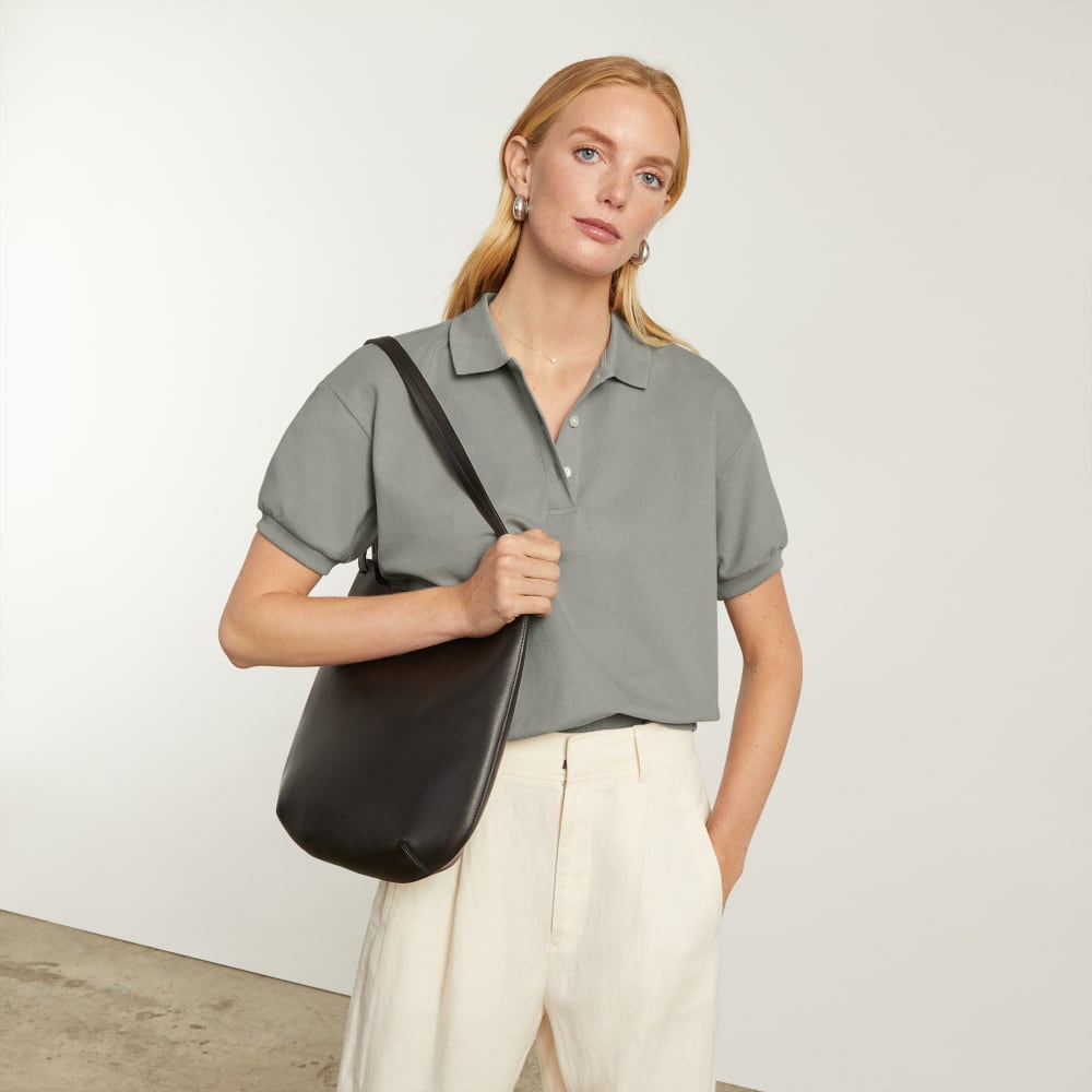 The Oversized Polo in Clay — detail view