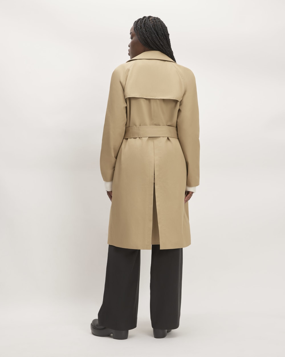 The Trench Coat in Cornstalk — detail view