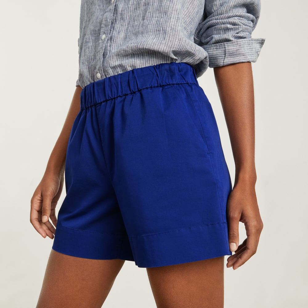 The Easy Short in Cobalt — detail view