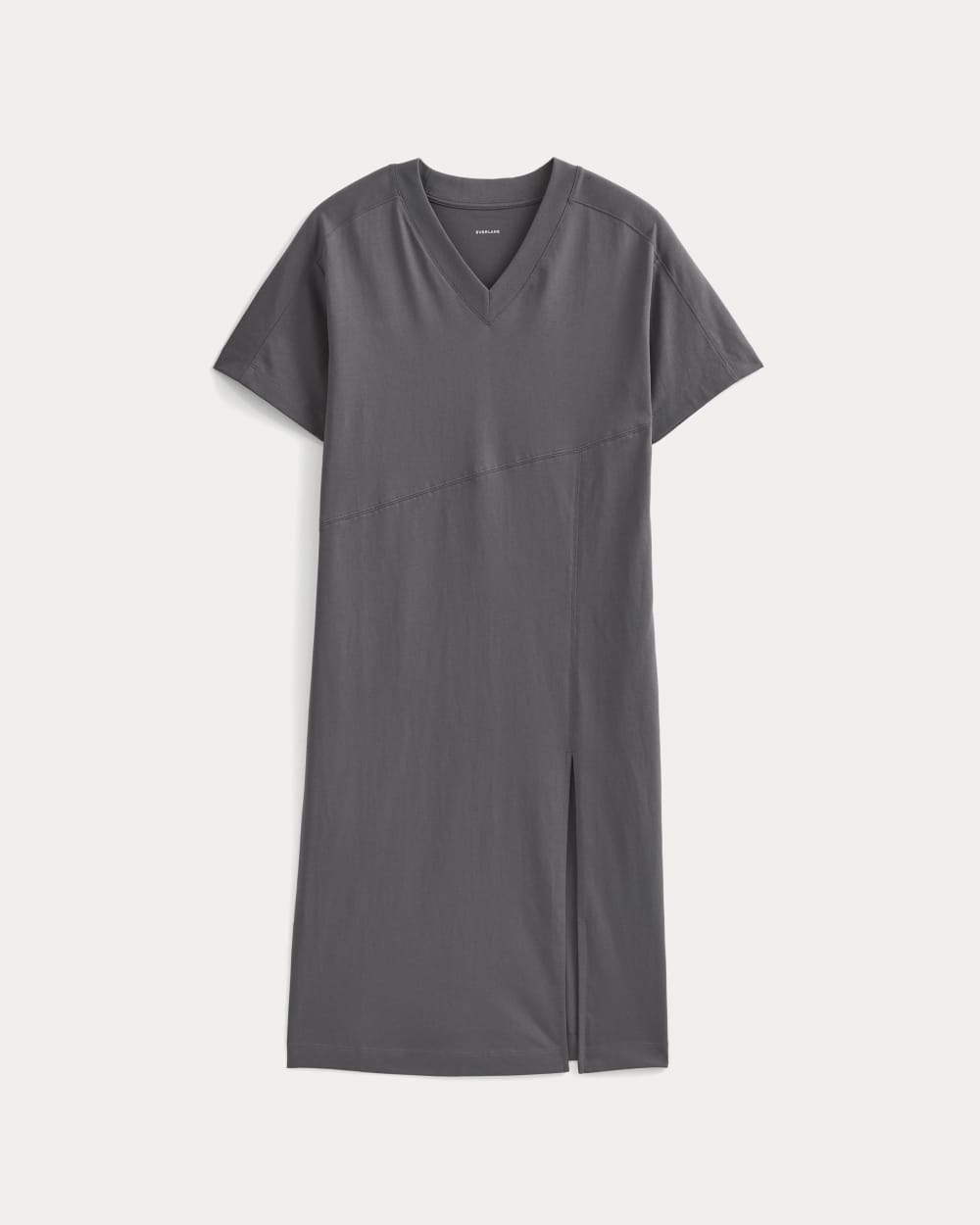 Weekend Tee Midi Dress in Charcoal Grey — alternate view
