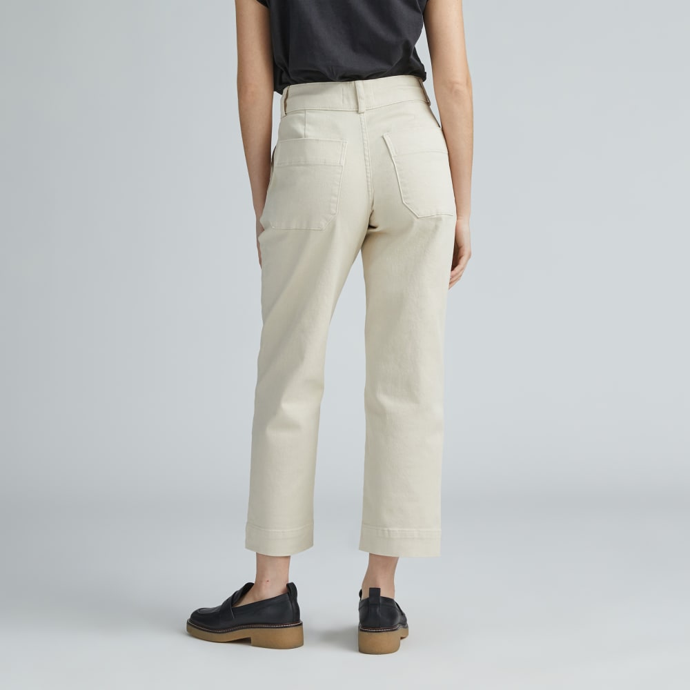 The Organic Straight-Leg Pant in Pumice Stone — detail view