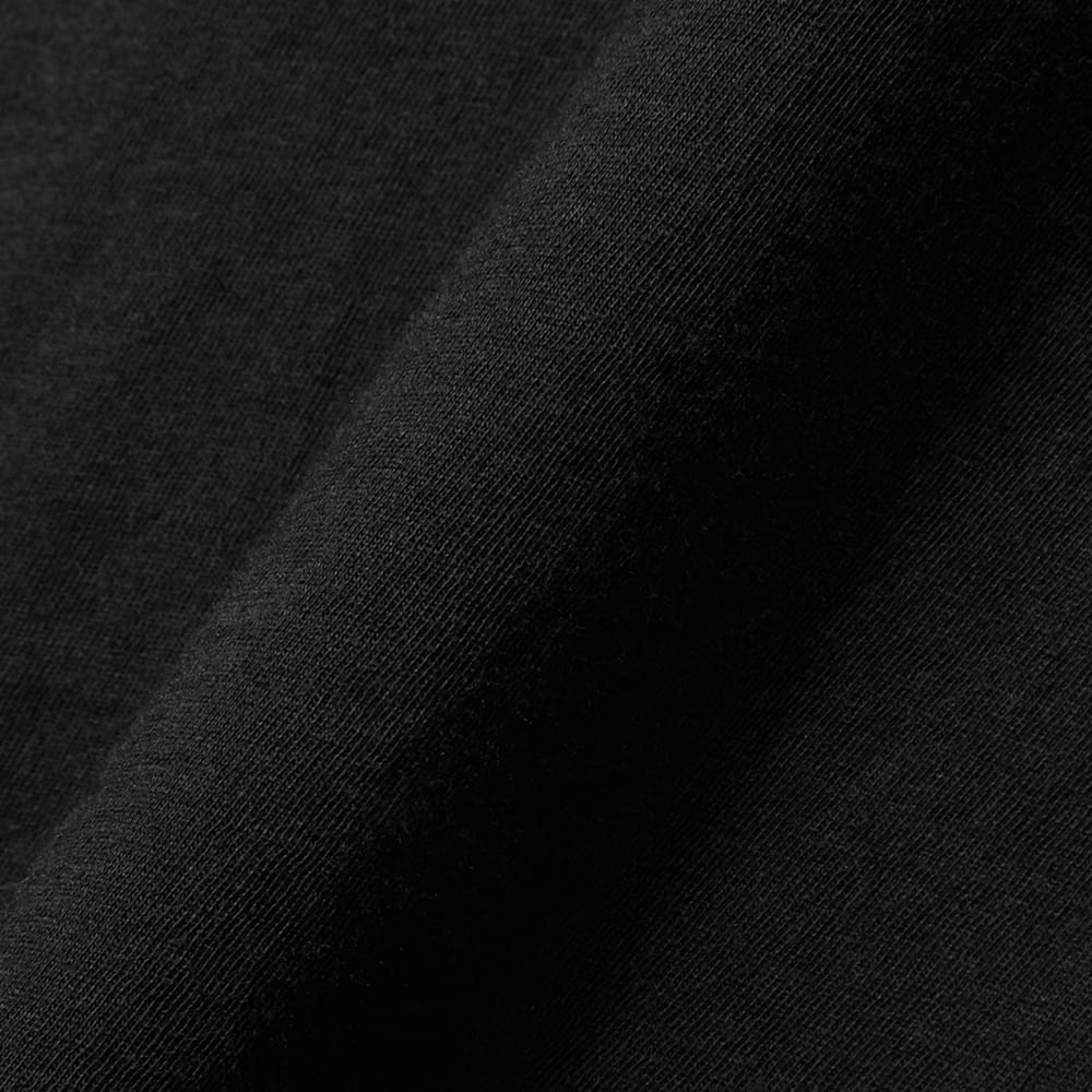 The Organic Cotton V-Neck in Black — detail view