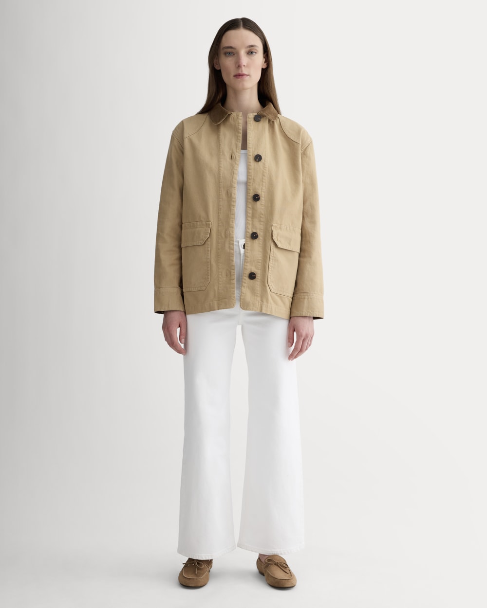 The Barn Jacket in Cornstalk — detail view