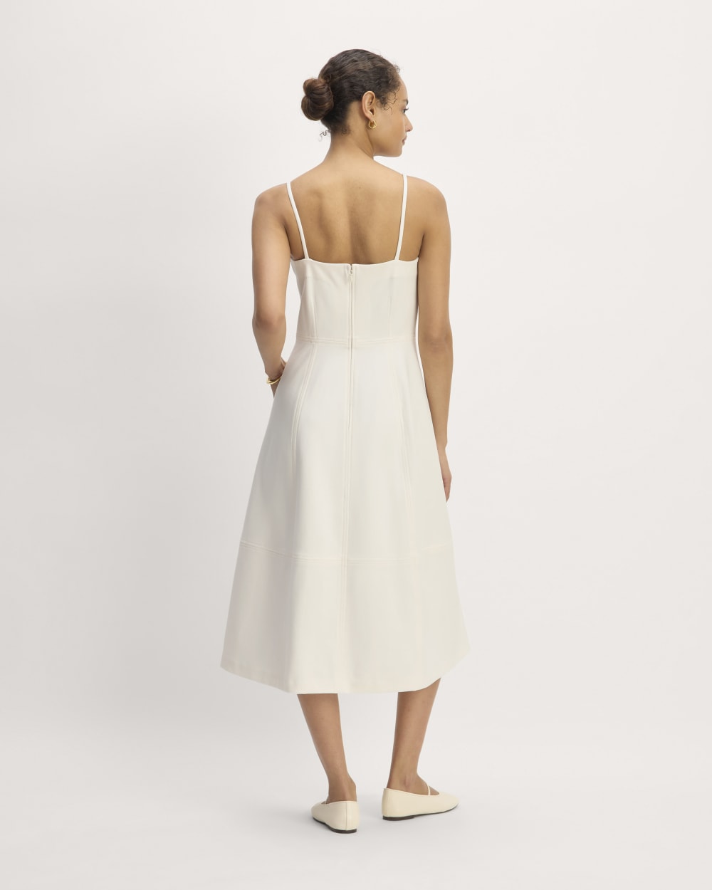 The Dream Everywhere Dress in Bone — detail view
