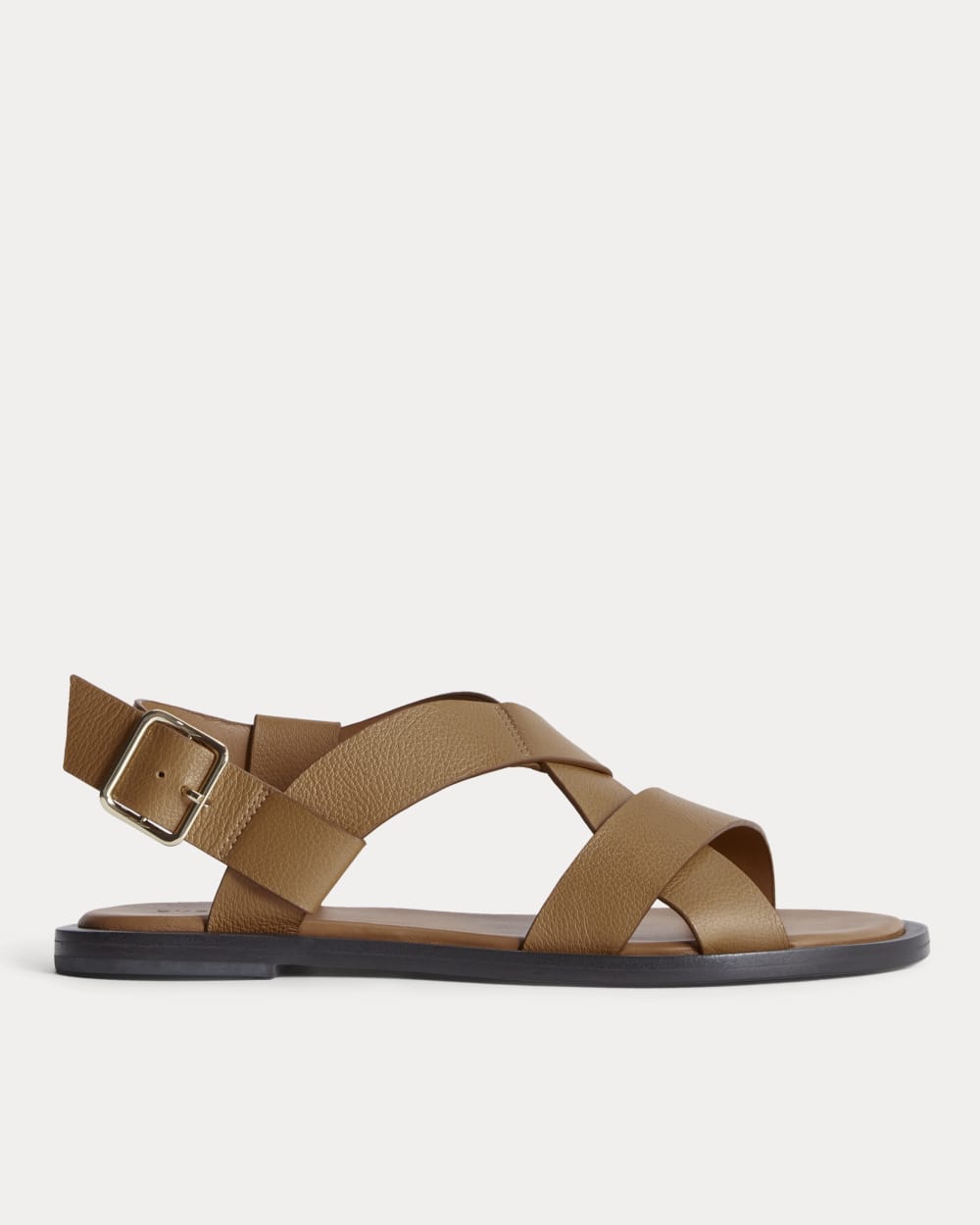 The City Strap Sandal in Desert Tan — front view