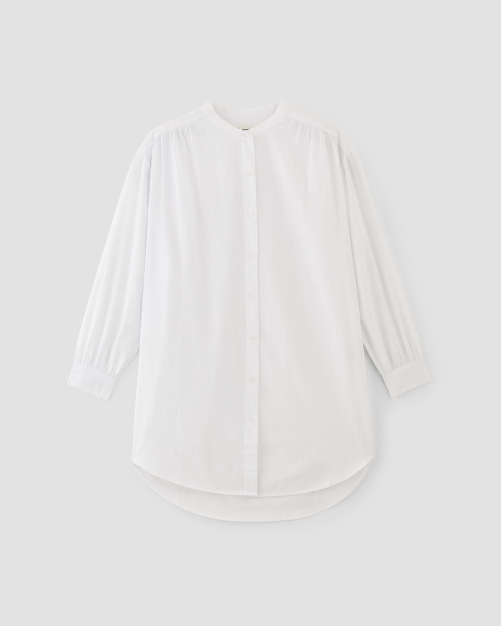 The Gauze Oversized Shirt in White — alternate view