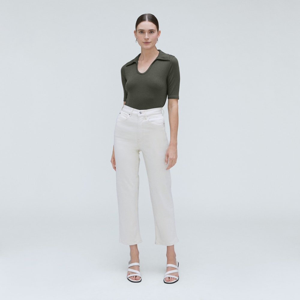 The Super-Soft Short Sleeve Polo in Kambaba — detail view