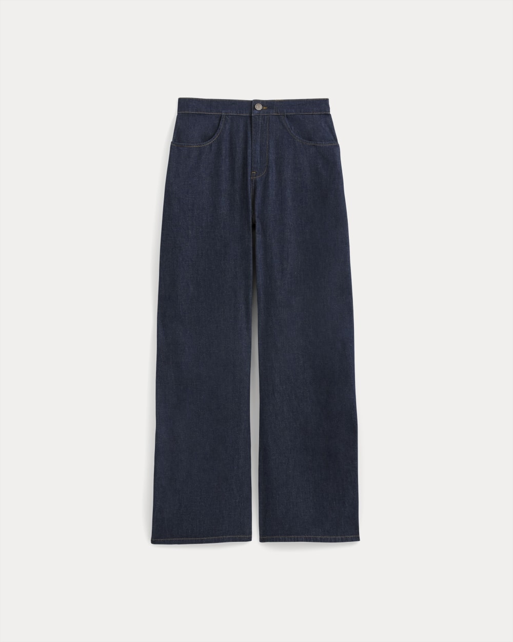 Everlane x Elena Bonvicini Crescent Barrel Jean in Deep Bay Indigo — alternate view