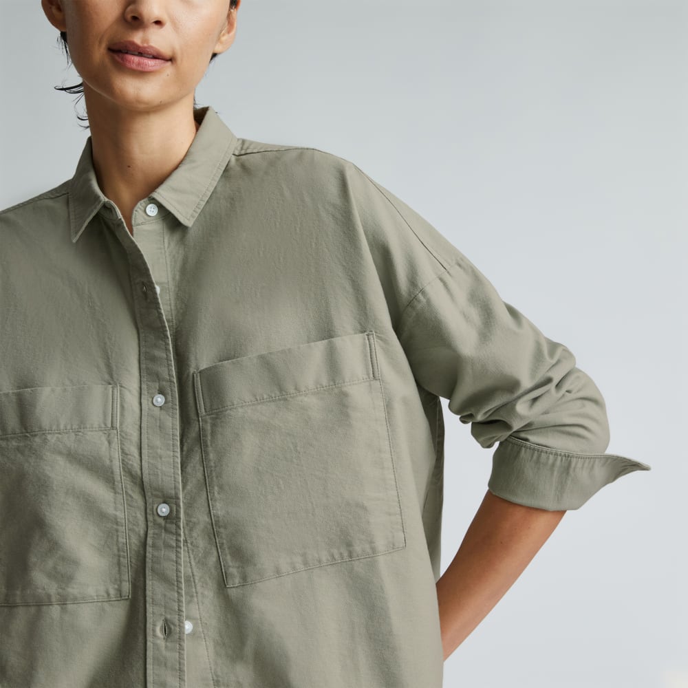 The Boxy Oxford in Seagrass — detail view