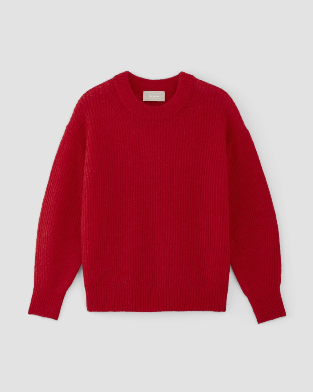 The Cocoon Crew in Alpaca in Classic Red — alternate view