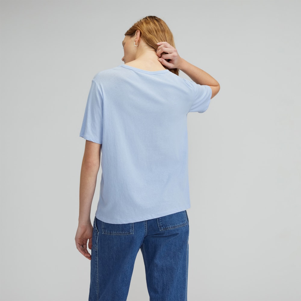 The Air Tee in Periwinkle — detail view