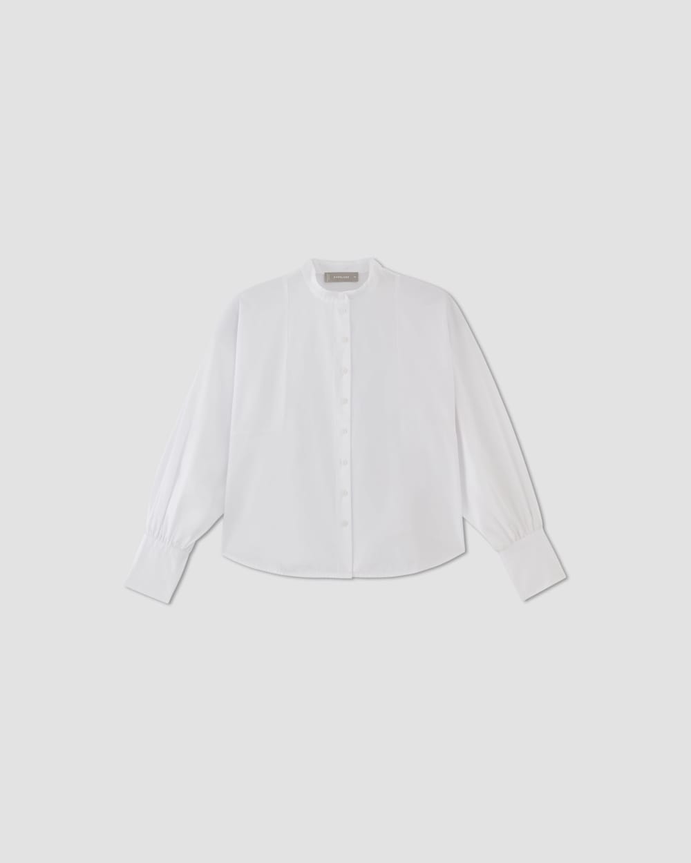 The Oversized Raglan Shirt in White — alternate view
