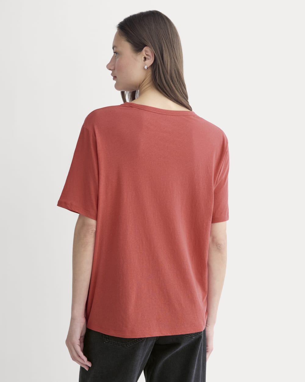 The Air Tee in Vintage Red — detail view