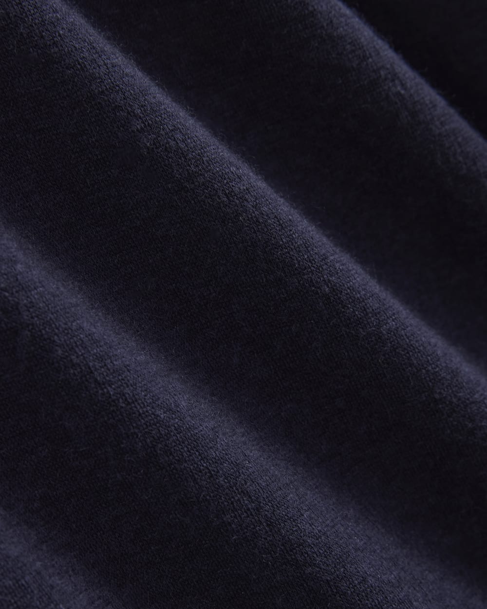 The Off-the-Shoulder Top in Butterluxe in Deep Navy — detail view