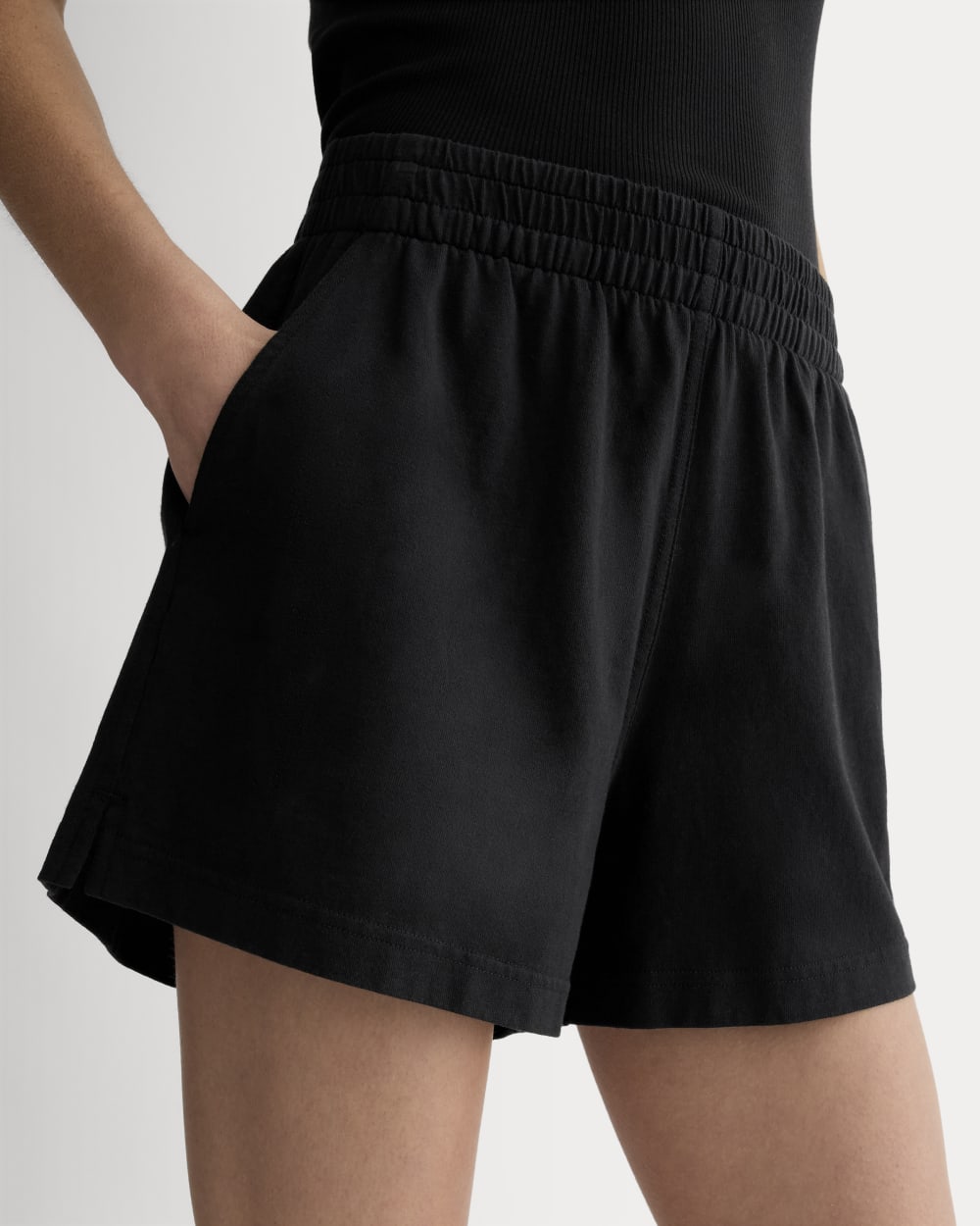 The Off-Duty Short in Black — detail view