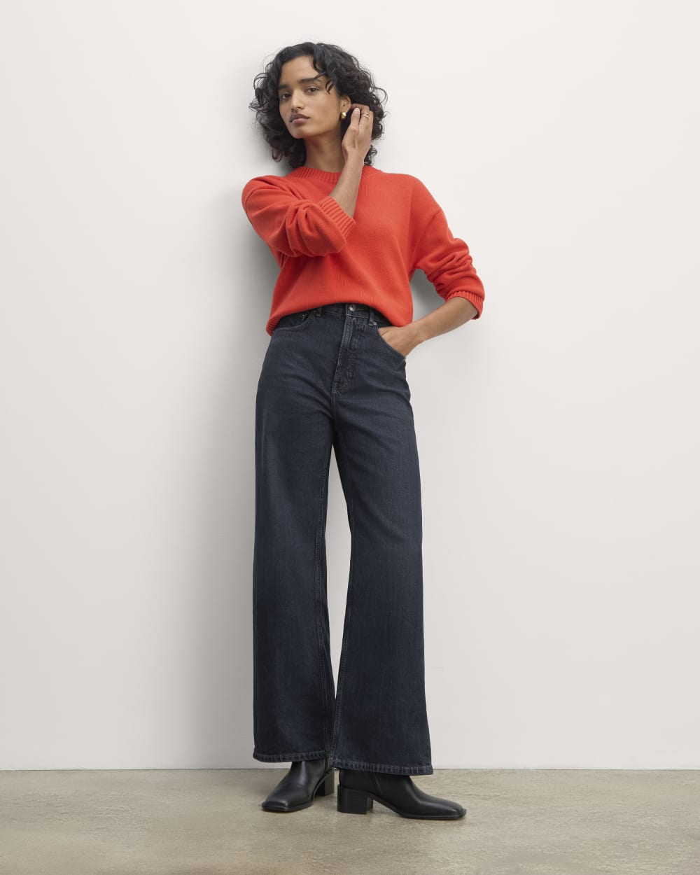 The Way-High® Sailor Jean in Dark Indigo — front view