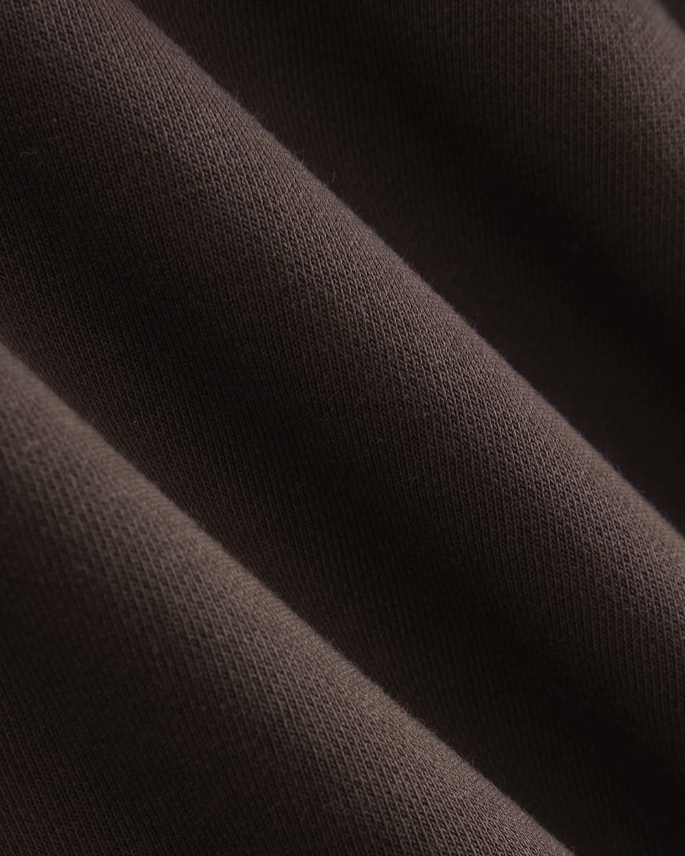Luxe Fleece Oversized Full-Zip Hoodie in Dark Chocolate — detail view