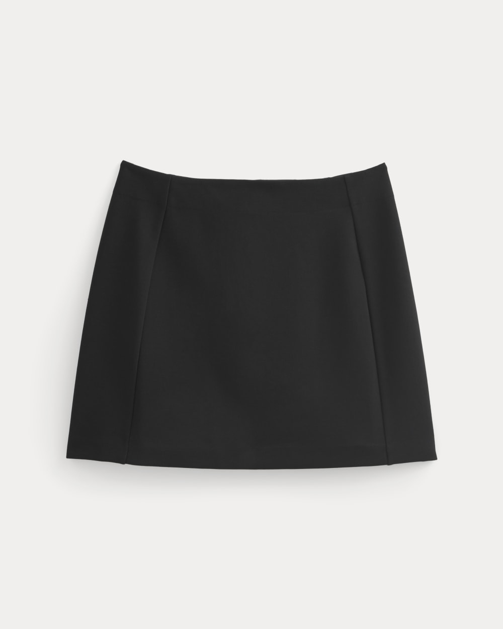 Ponte Mini Skirt in Black — alternate view