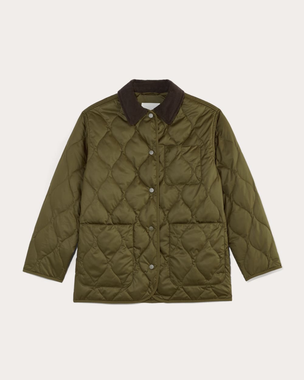 The Quilted Ranch Jacket in Olive — alternate view