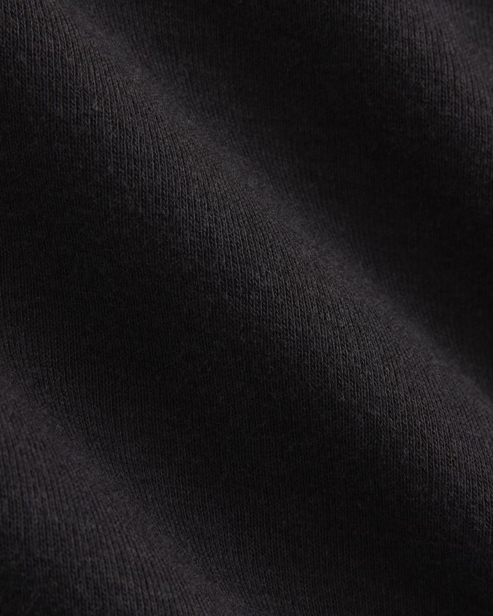 Tissue Short-Sleeve V-Neck Top in Black — detail view