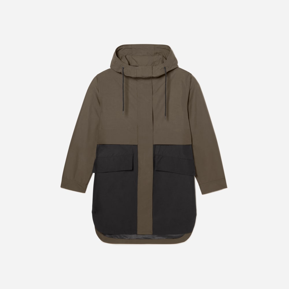 The Anorak in Forest / Black — front view