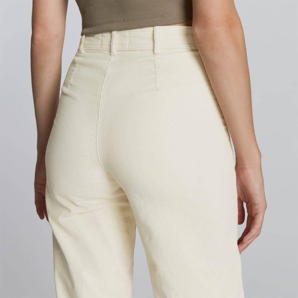 The Corduroy Wide-Leg Pant in Canvas — detail view