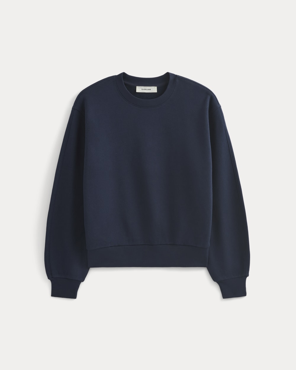 Lightweight Terry Blouson Crew in Navy — alternate view
