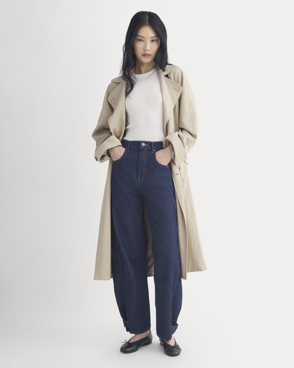 The Way-High® Utility Jean in Tungsten Rinse — front view