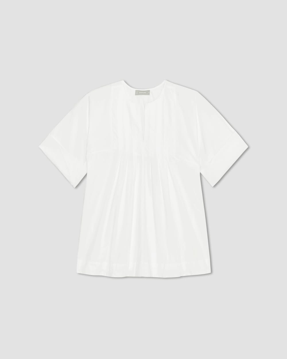 The Poplin Tunic in White — alternate view