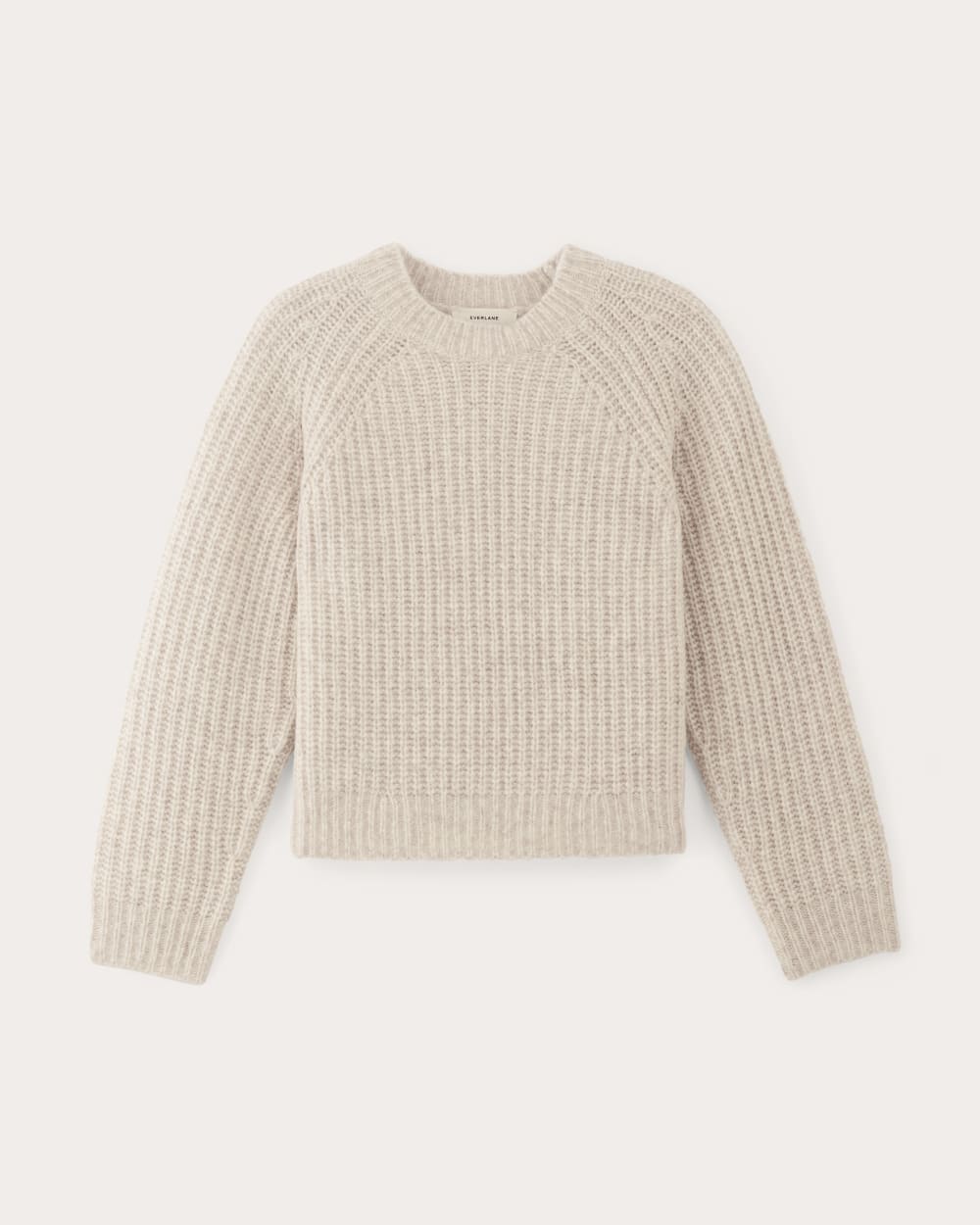 The Fisherman Crew in Cloud in Heathered Oat — alternate view