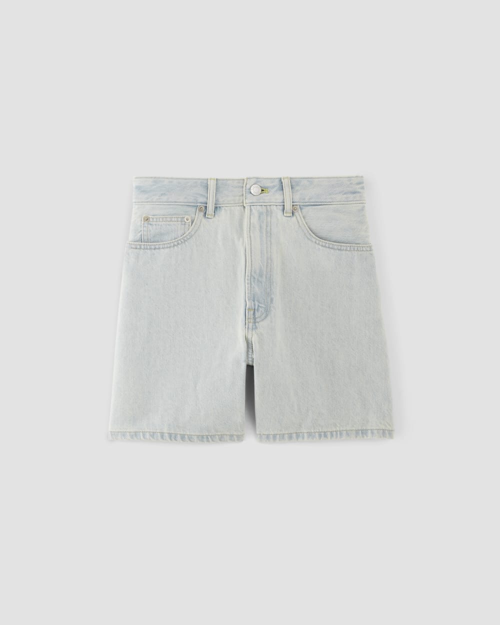 The A-Line Denim Short in Spring Blue — alternate view