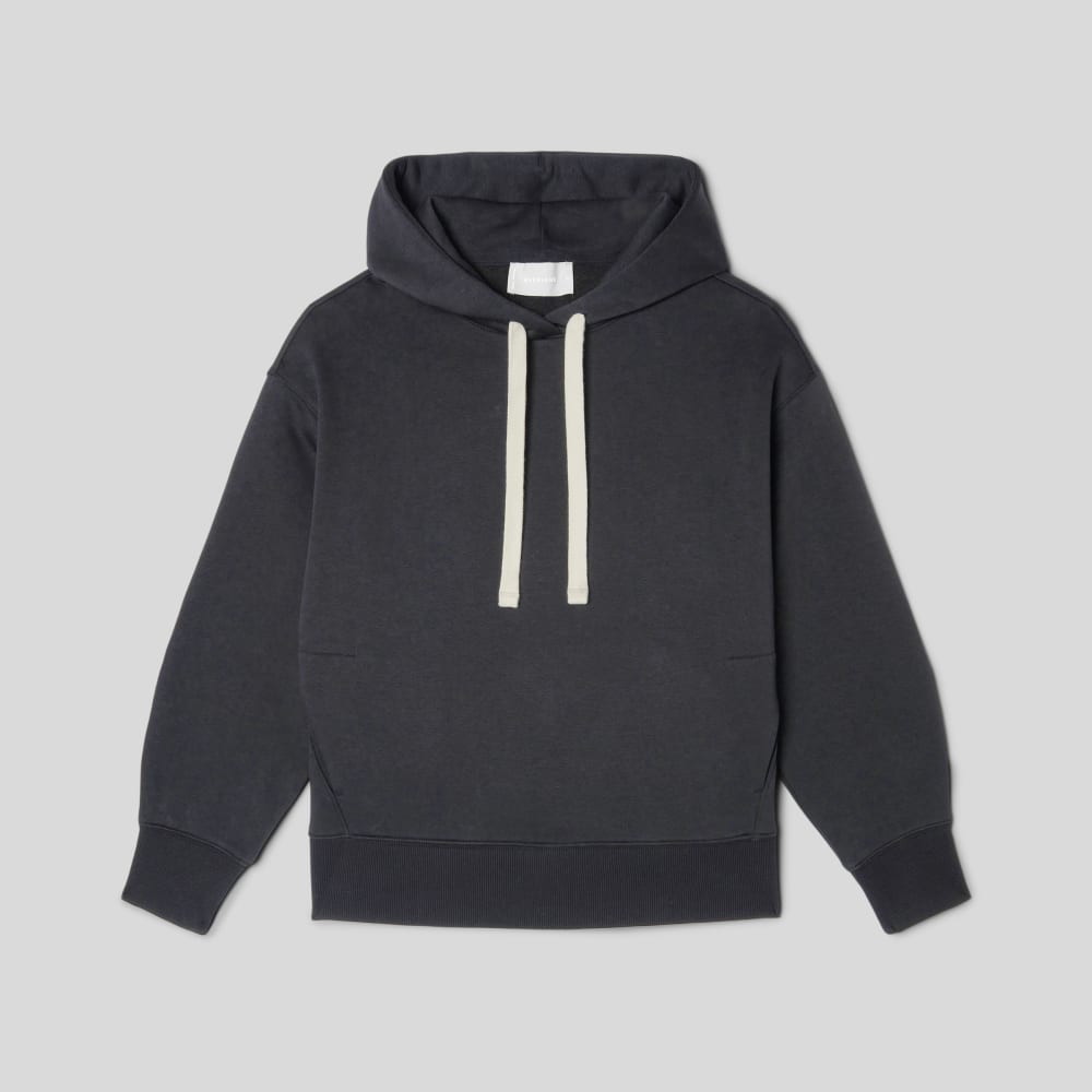 The ReTrack Hoodie in Black — alternate view