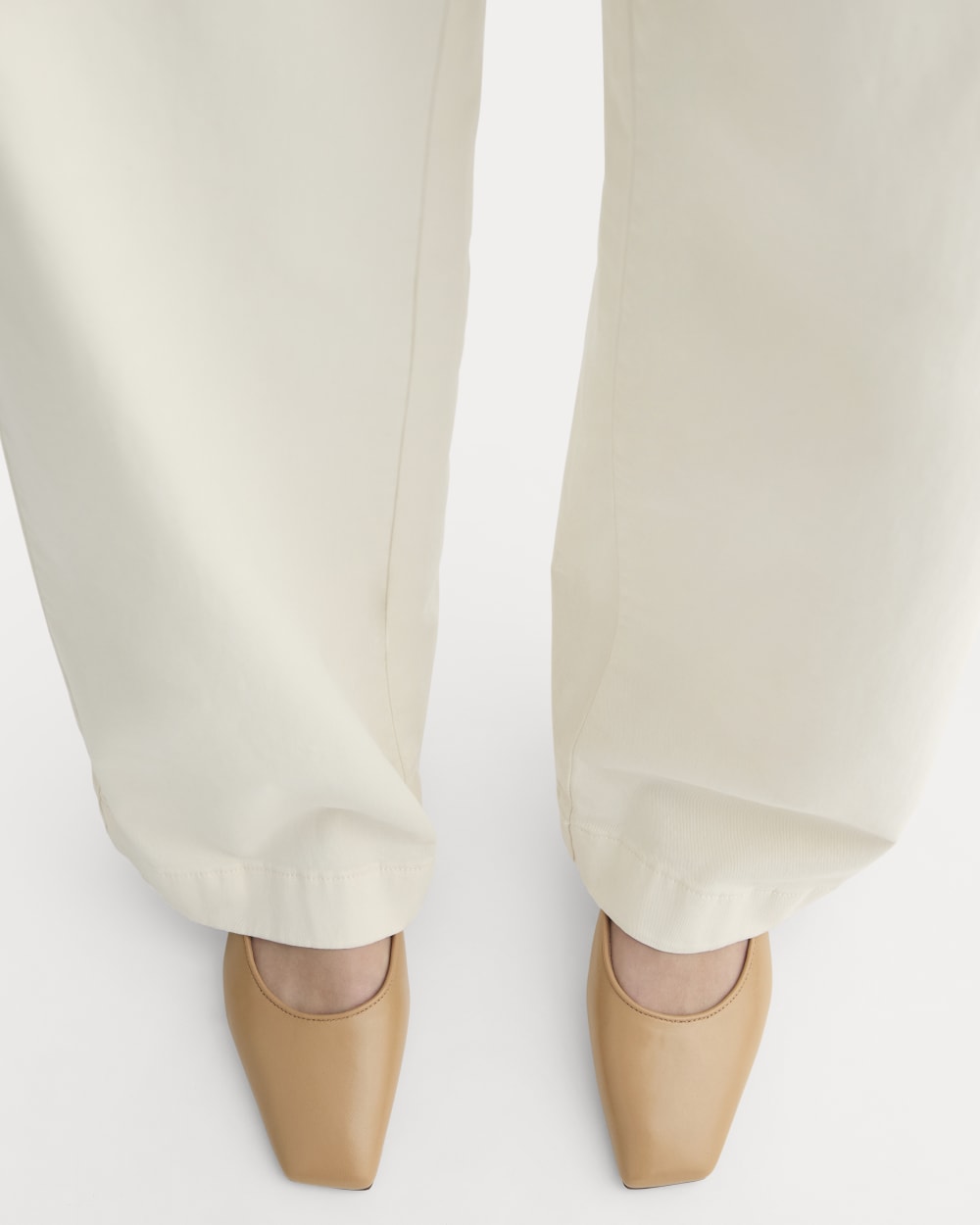 The Ballet Pump in Blush Tan — detail view